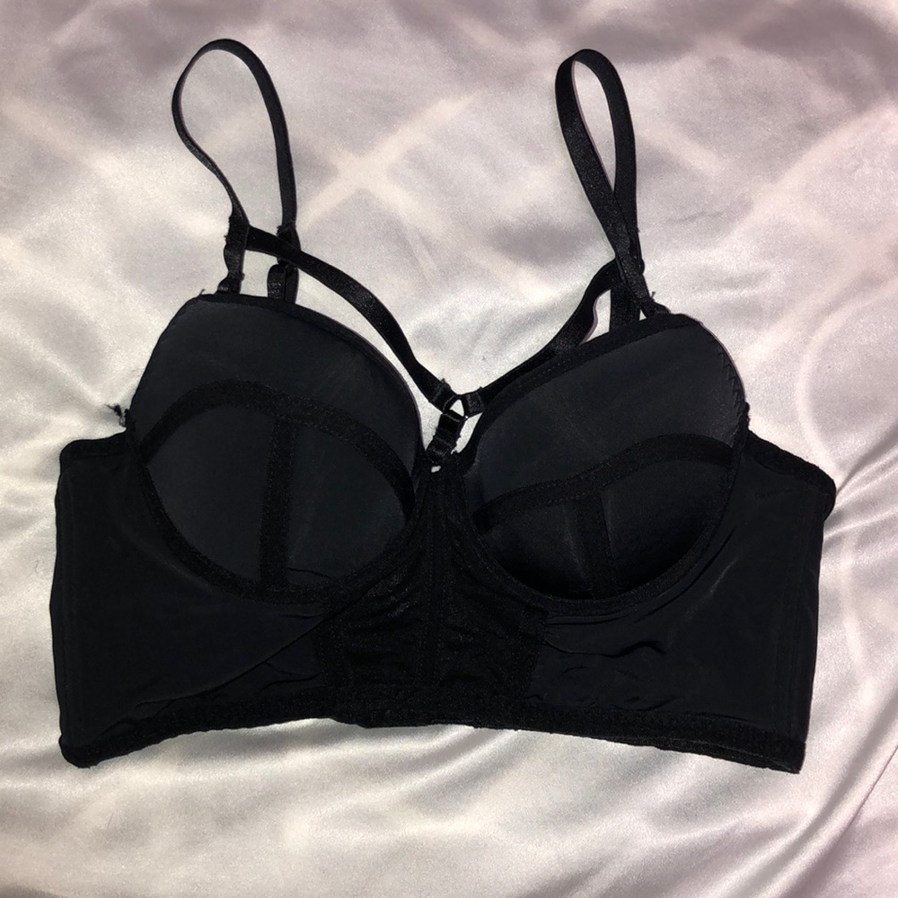 Black Crop Bra